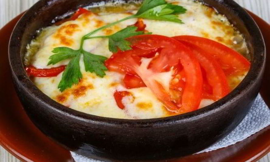 Рецепт помидоров, запеченных с моцареллой