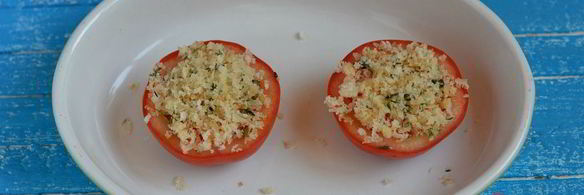 помидоры, запеченные с тимьяном и пармезаном