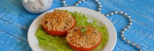 помидоры, запеченные с тимьяном и пармезаном