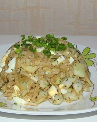 Стручковая фасоль с рисом