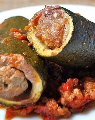 Цукини с фаршем в духовке