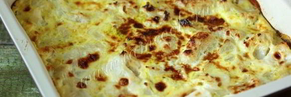 цветная капуста под сырным соусом