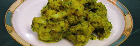 цветная капуста с овощным соусом