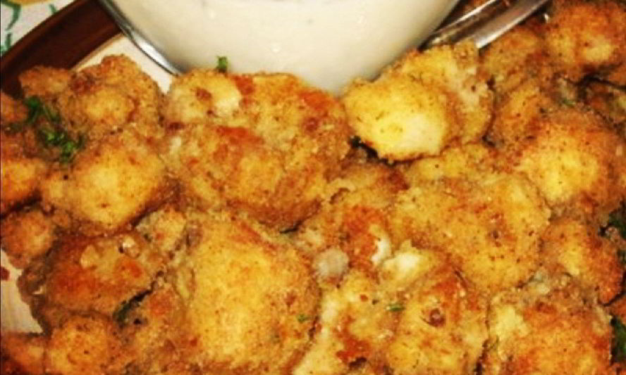 Рецепт цветной капусты в панировке с чесночным соусом