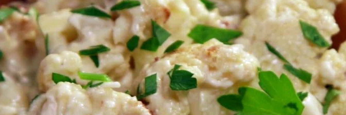 Цветная капуста в сливках