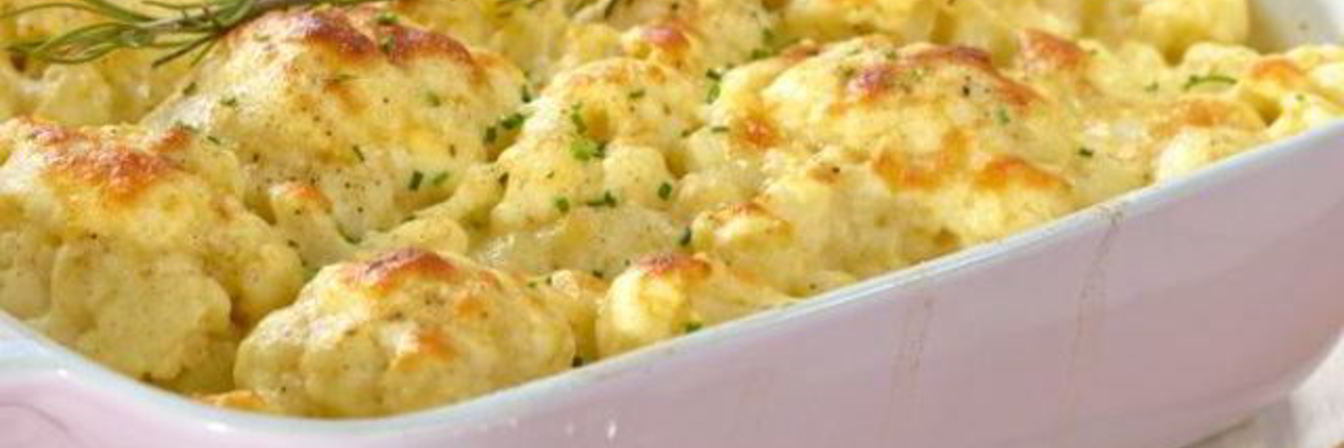 Цветная капуста, запеченная с йогуртом