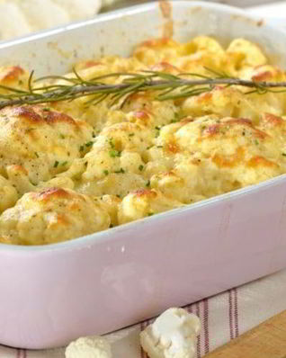 Цветная капуста, запеченная с йогуртом