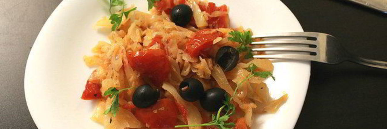 Тушеная капуста по-итальянски