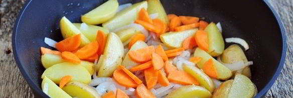 тушеная картошка с шампиньонами