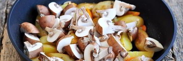 тушеная картошка с шампиньонами