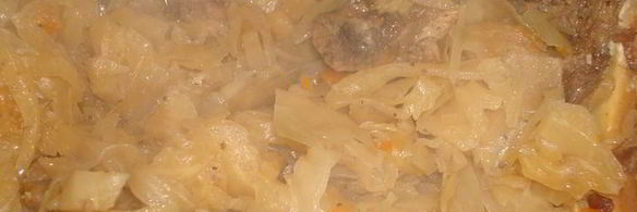 тушеная в пиве капусточка с ребрышками