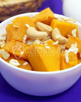 Тыква с сахаром в духовке