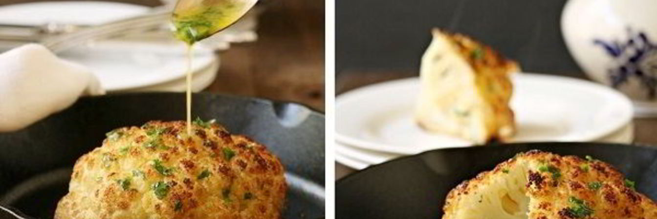 Запеченная целиком цветная капуста