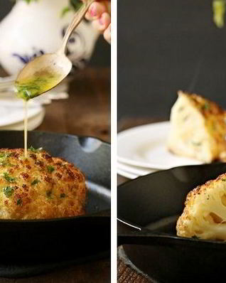 Запеченная целиком цветная капуста