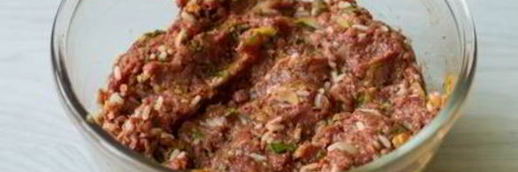 запеченный сладкий перец с мясом и овощами