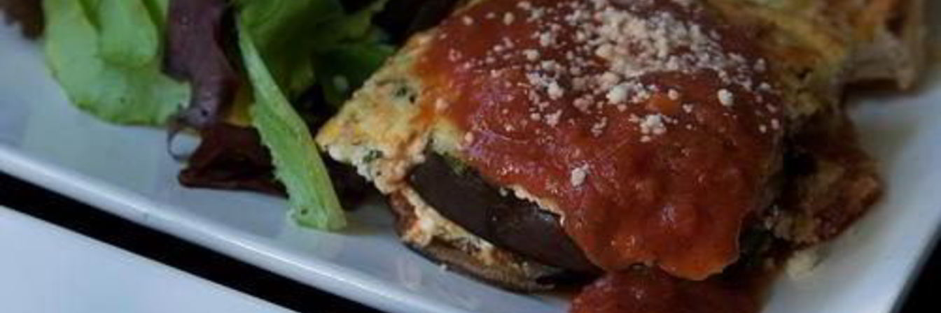 Запеченные баклажаны с рикоттой