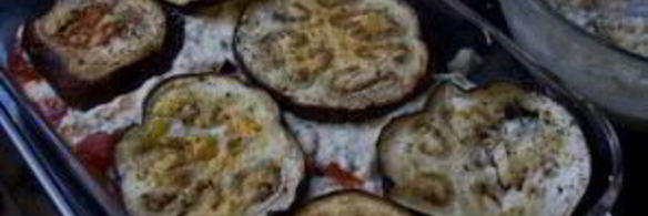 запеченные баклажаны с рикоттой