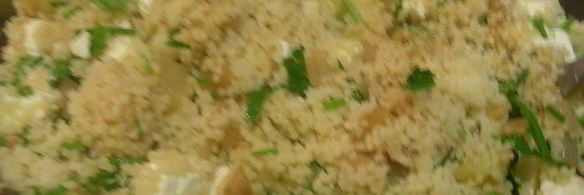 запеченные кабачки, фаршированные кускусом и фетой