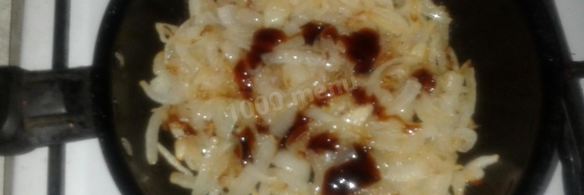 жареный тофу с луком терияки