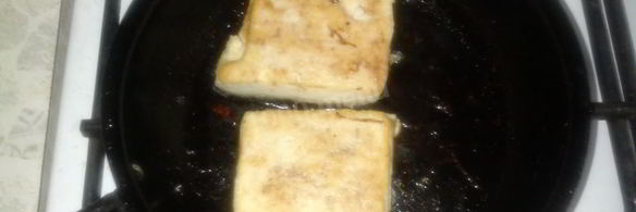 жареный тофу с луком терияки