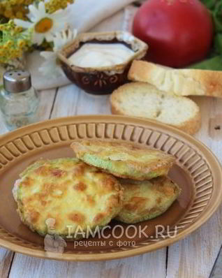 Жареные кабачки с яйцом