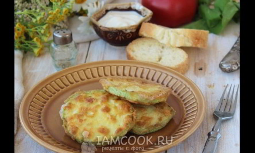 Рецепт жареных кабачков с яйцом