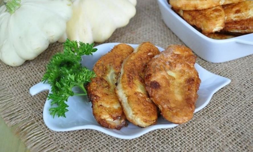 Рецепт жареных патиссонов с чесноком