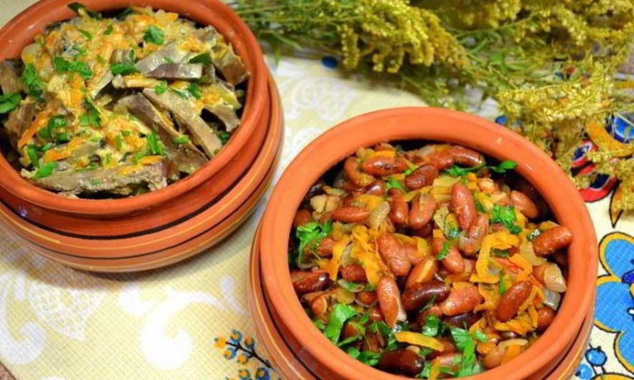 Рецепт фасоли и печень свиная