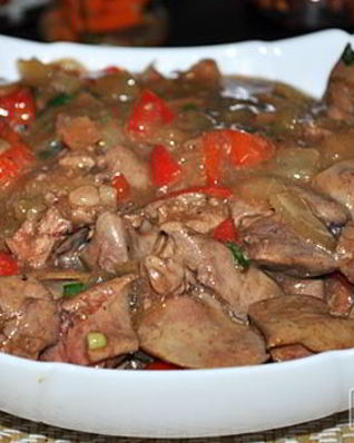 Куриная печень по-китайски