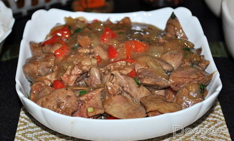 Рецепт куриной печени по-китайски