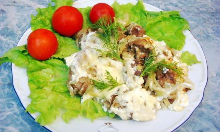 Рецепт куриной печени под сыром