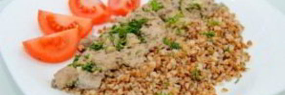 куриная печень с грибами в сметане