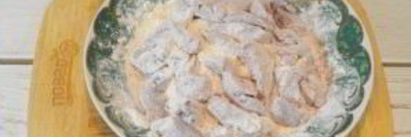 куриная печень с грибами