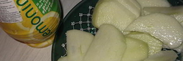 куриная печень с яблоком