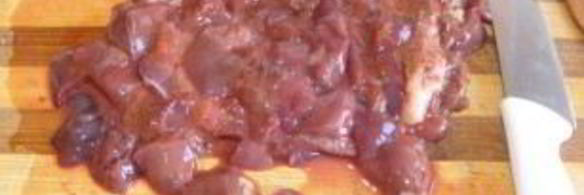 куриная печень со сливками