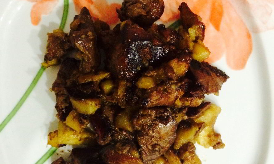 Рецепт куриной печени в сладком соусе