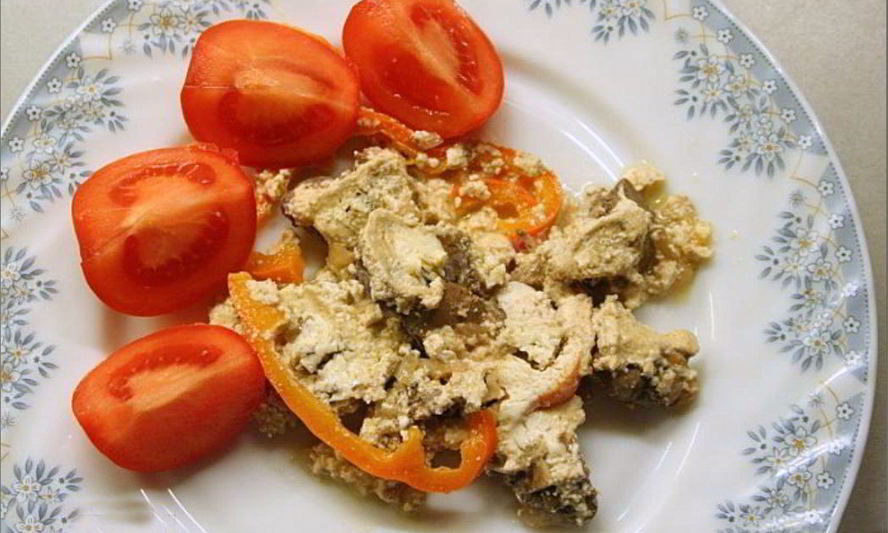 Рецепт куриной печени в сметане тушеная