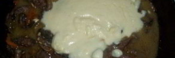 куриная печень в соусе