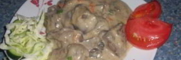 куриная печень в соусе