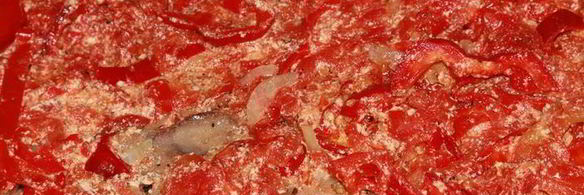 куриная печень, запеченная с овощами