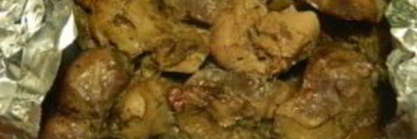 куриная печень, запеченная в фольге