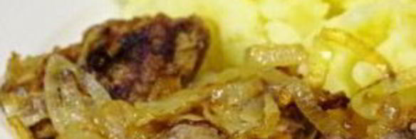 куриная печень, жареная с луком