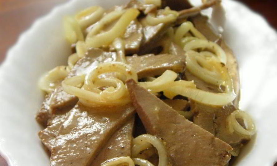 Рецепт острой печени на закуску