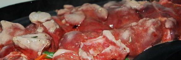 паровая печенка с пастой орзо