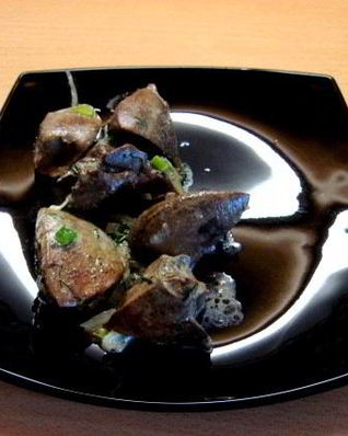 Печень индейки в сливках