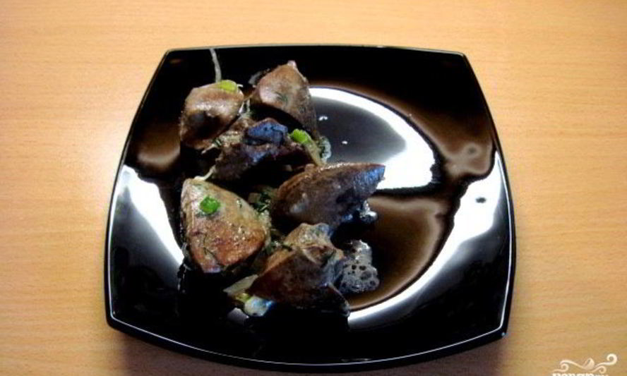 Рецепт печени индейки в сливках