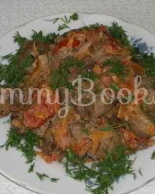 Печень куриная жареная