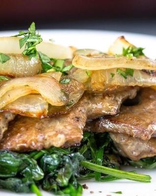 Печень по-венециански