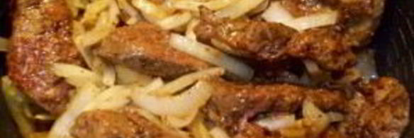 печень с луком по-венециански