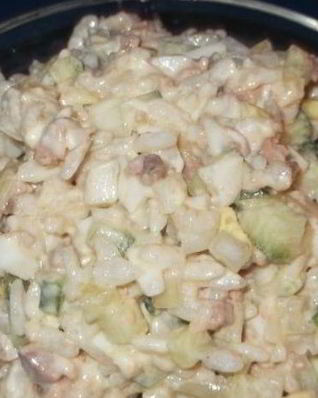 Печень трески с рисом